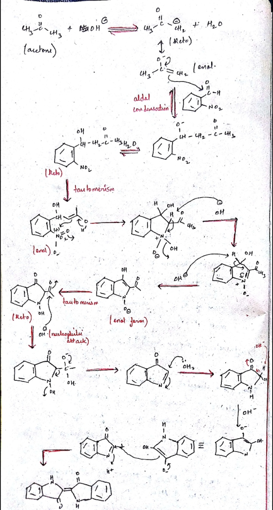 LLLL # AADH + AD 4, CH Lenali 3 Cu aldal condensation 2 애 c-l₂ NO. tautomerism YCH ly H OH DHT tauto merism Tenal form) OM (n