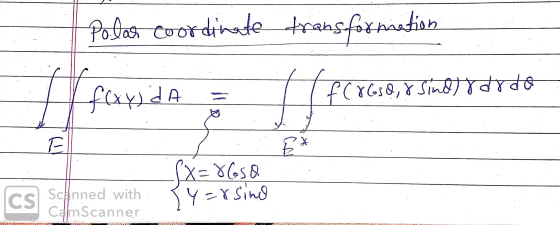 Polas coordinate transformation Alfo f(xy) da PC7638,85mbyxords E * Call (X=8G5Q {y=rsino Scanned with CS CamScanner SU KY TE