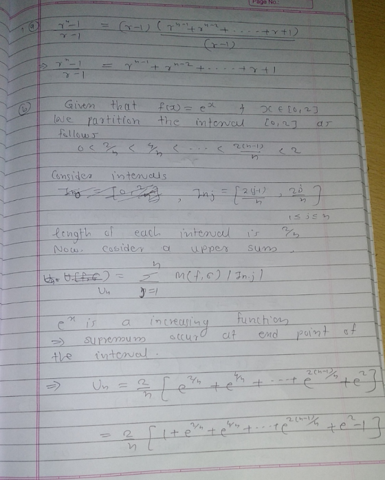 Page No.: - 1 = (-1) (ruotonant I r-1 - rutru-2 t...trti - r 2-1 tan-2 Given that love partition follows -oc < fra) = ea & t