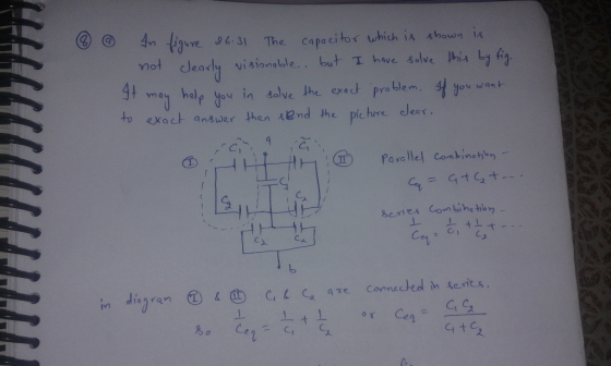 @ @ In figure 26.31 The capacitor which is shown is not clearly visionable, but I have solve this by fig. It may help you in