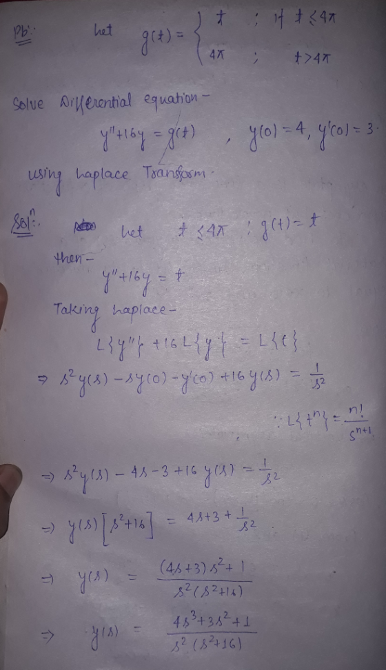 gr) 4T4 Solue Arleetial equahion- 5s then Takn haplo rn ntl 3 2 3(82+15) 45 34 342+1