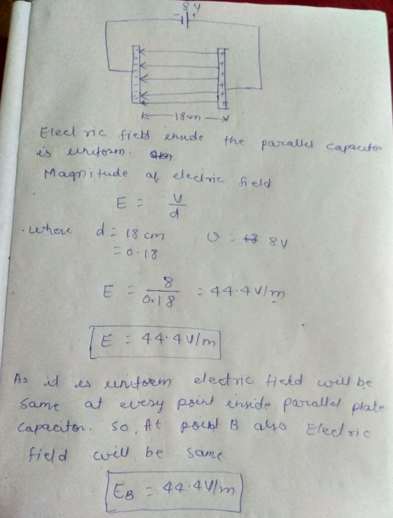 Elecl yic fi sade the paald capacte es unto Hude o eledme e dh E 44 4Um samt at evey es ie paalll plate fic/d ared be some.