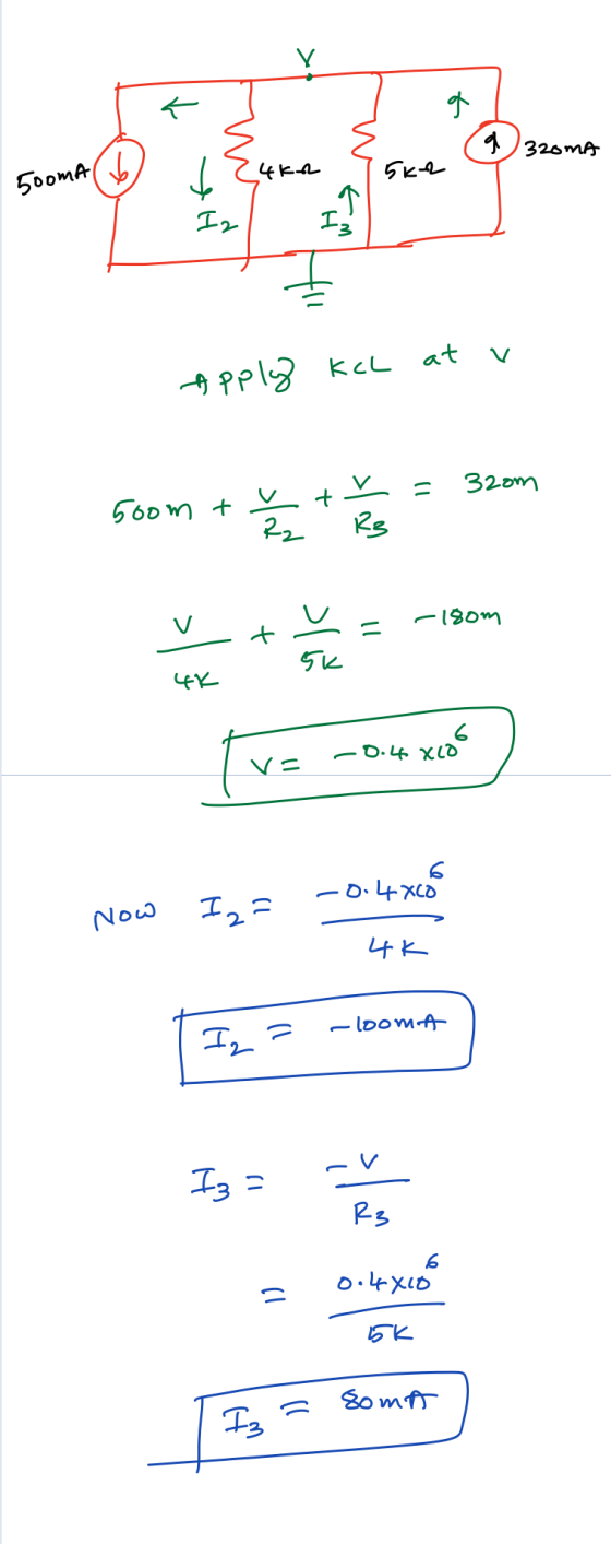 • (4320мА 19tmoos ( 4-а 154 T, II) Г., Apply KCL at v Боом + + + - зато = -10om - 13от - 27x mg - ЕЛ по» 1,5 - се (No 1, 2 —