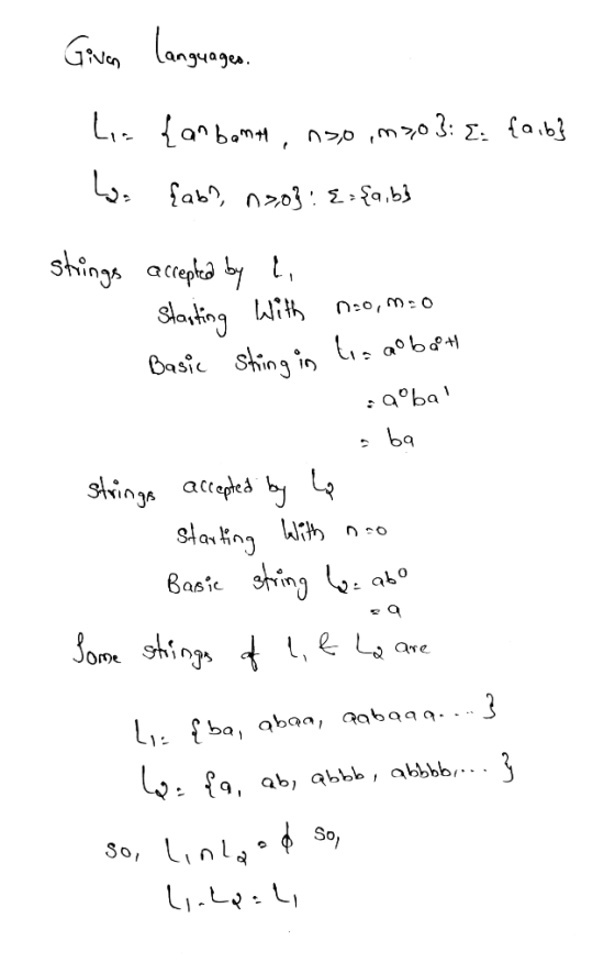 Give languages. his {ankomat, nyo mso}: { faib} Ls; {ab?, 02.03 : {:{q.63 shings accepeã by , no,m.o starting with Basic shin