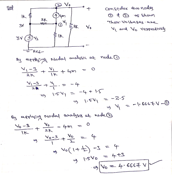 2 Vo_ ot 2K consider two nodes @ a as shown Their voltages are , and to respectively Dem o u lk 1 n ak vo 3v G vs - Ref By ap