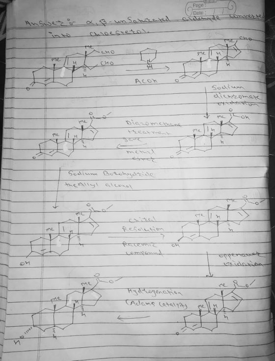 S.D.S. Page Date: / aldehyde con Answeto x , B- un Saturated awoeste to. -CHO A Acor Sodium dichzomare रहे e hon Diaromethane