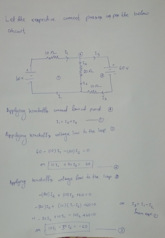 respective current passes as per the below Let the circuit lor I 60V 3 9012 Lov ③ Applying keachoffey cannend low cat point I