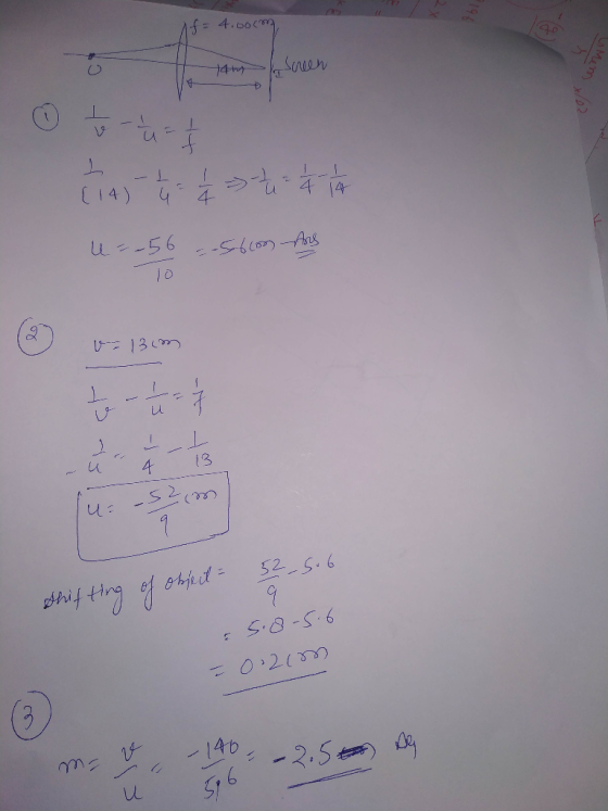 196 f = 4.com O aix lern to at (14) - 14 = 1/2 - 1 2 = 1 1 1 1 an u=-56 = 560m Ass 13cm lloy o u T I - U 4 13 52-5.6 Shifting