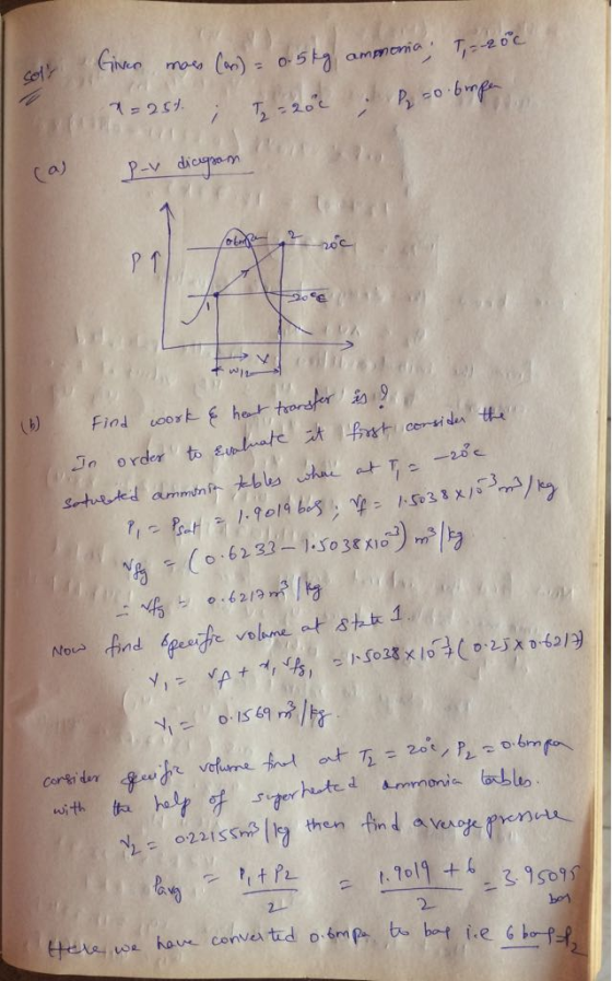a) P-V di Jn order to s t o 62 32 Nous find Spesfe ve veferre.nd 虎呀.su-aerhart.d 유00よ at T. = 20ンr_-。もrfo corgid then ,find