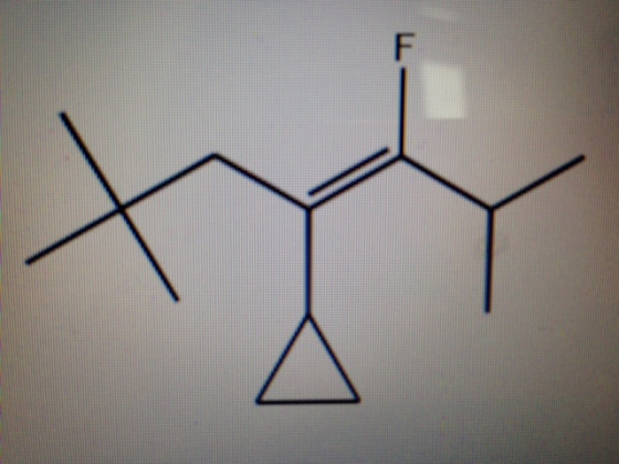 4. Name the following alkene including the E/Z des