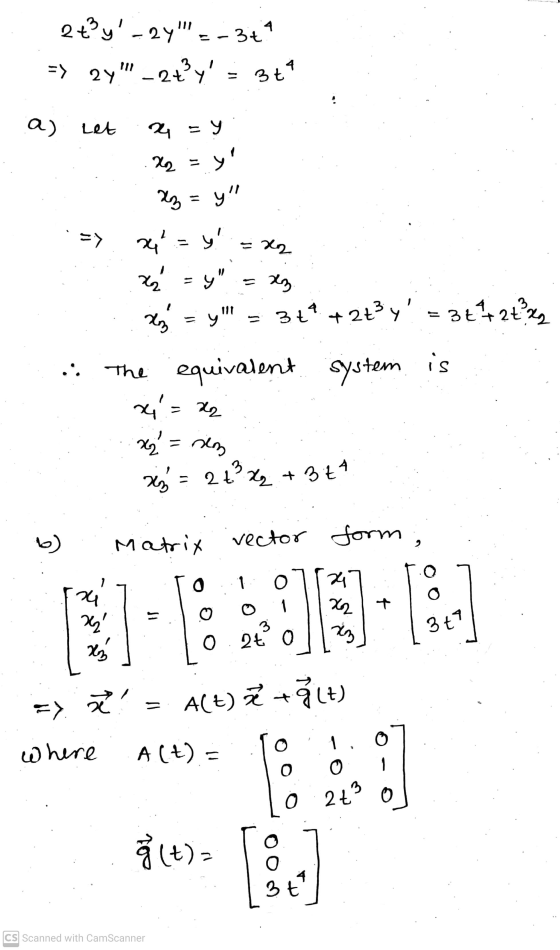 2ty-24 --3+1 => 2y - 2+y = 3+1 3 a) Let 24 = y X = y! xz =y 74= y => = 22 =xz. x= y. x = y = y. - 3+* +2+3y = 3t+