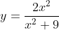 y = +9