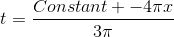 t = Constant + - 4710 3л
