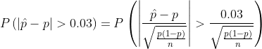 0.03 | > | P (p-pl > 0.03)-P p(1-p 7n 7n