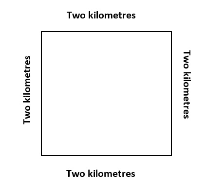 Two kilometres Two kilometres Two kilometres Two kilometres