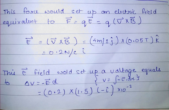equivalent to 29 b Thii E field wold set up a ualtage, eguala s-e