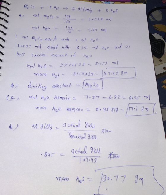 2 AIlons 3 M2S 1.053 3 mol 13) 7.27 19 mel lSa ondar wih 7 6 mal Moo hut we 0533 m eact wilh 6-32 have excem 3X1OS33 3.19mo