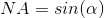 NA=sin(\alpha)