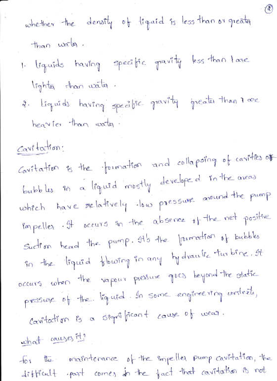 whether the density of liquid is less than or greater than water. I liquids having specific gravity less than lane lighter th