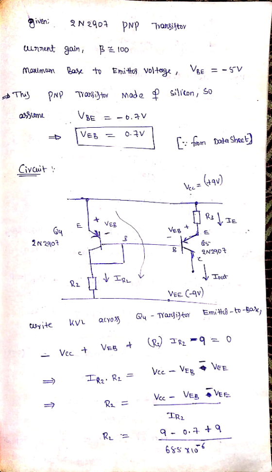 tulnunt goin, Boo =-sv maximum Base to EmiHo, voltege, Civcit (tav) ct R3 Gu 계- 2N2901 2 2. VEE CAV IR1