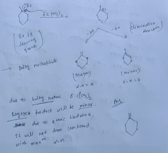Crminten -hナ Jeaving Rea chon ot Uic Bul nucleobhile majo) munor) d-n 4 due to buly natus -n=7 bay f p dt vi be minor . Snb