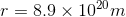 r-8.9 × 1020771