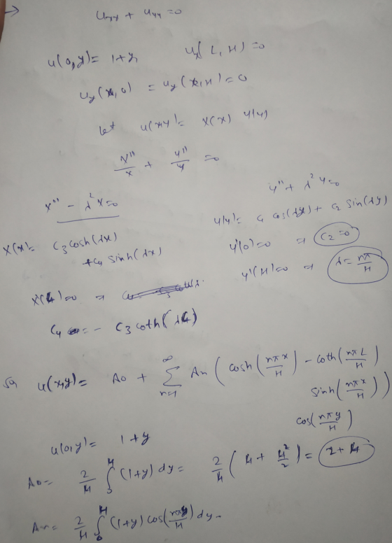 Unxx & Uyu zo ulogy)= ith LH) To Uy (10,0) = Uy (kinlao let ucayla x(x) 414) y iyo ulele acos (de) + sin(ay) yloco a (C250)