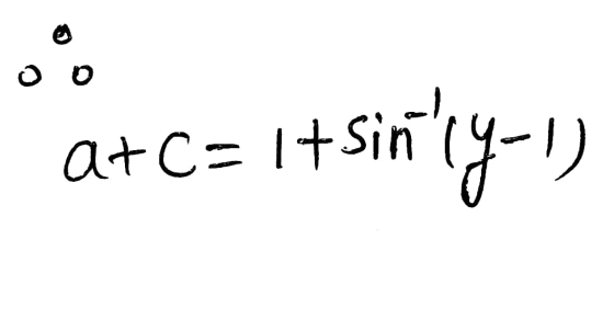 oºo at C=i+sini itsinly.