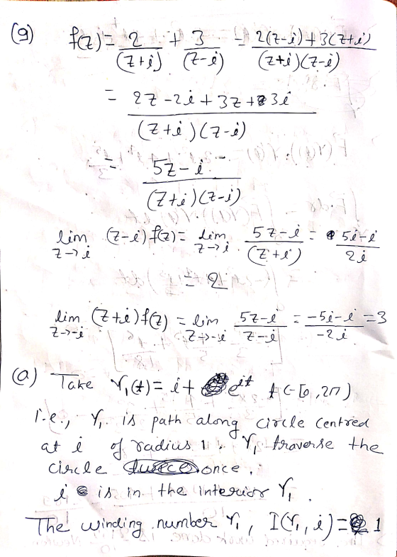 7-?. (E+) ف2 @) Take Y, et) = é+ #66,20) The winding number (9) fizjis 2 + 3 + 2(7-1)+367+e) (7 + 6) (z-e (2+i)(z-e) =&z-zit