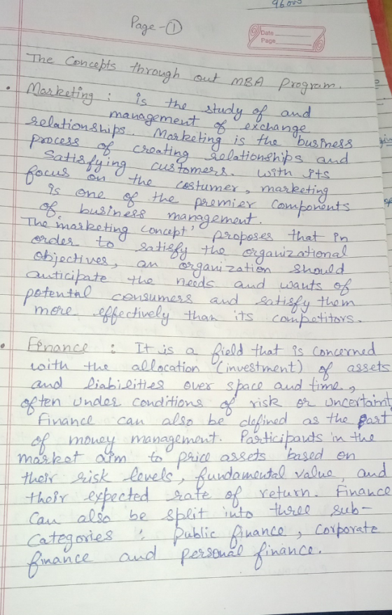 Page- The Cencefhts through aut mBA Preg Page sti is the busimess is ene hana once proposes thet 1 censumess and gatisy them