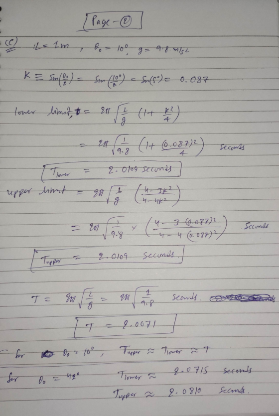 [Page - (C) Lelm 7 Bo 100 g = 9.8 m/s2 K = Smloo Sm(o) - Sun m (909) - Suffº)< 0.087 tower limit, t = 24 ( 1 / (1+r) Et Vaig
