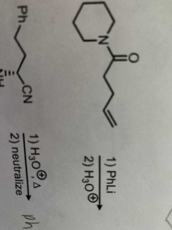 1) Phli 2) H300 Ph CN 1) H₂ODA 2) neutralize -ph