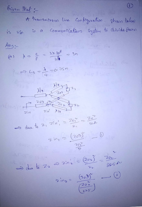 Given thal ine Con Pauvation hown is Uge in a CommuniCatins ts divide fuose @) λ :. 3xlo8 lo C+ 시녀 2-03 Zo 1122 zin Zo 501 ILL..t, 2}乙in. 20 203 2 102 /225