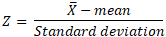 X-1 теап ZE Standard deviation