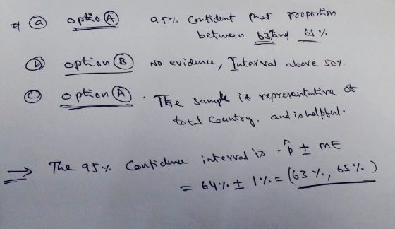 ari. Cutidunt a t betwarn 63ng 65% optien ND evidenu, Tuterval alooe S0 Optron A The samp is rypreyentetve to tal Country and