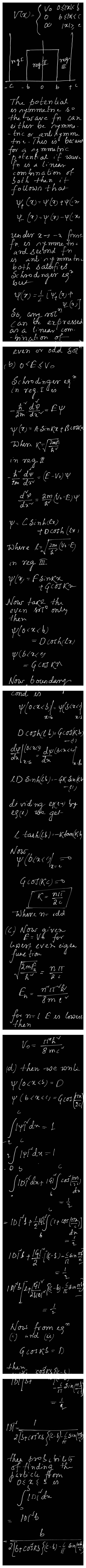 Nx)- Vo O{lack & b<< a nale Irega тер regl Il - .b 0 b to auer tre: This engine linear 27 The potential is nymmetrie so the w