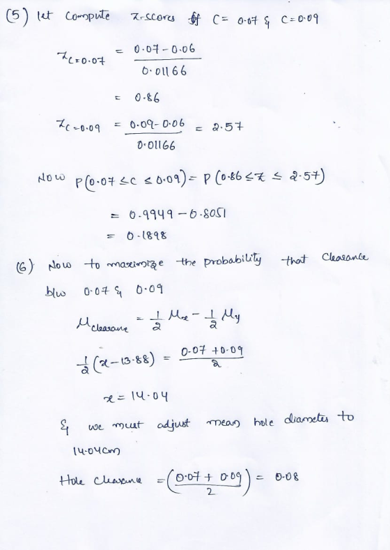 (5) let compute 2-scores of C= 0.07 & C=0:09 0.07 -0.06 22:0.07 0.01166 0.86 2e=0.09 = 0-09-0-06 2.57 0.01166 Now Plo-07 30 3