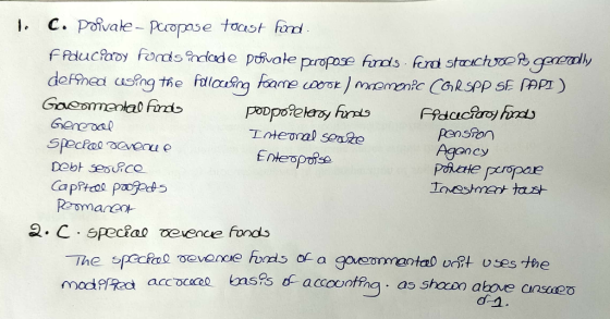 1. C. poivale - Purpose toast fond Fiduceady fonds incloede poivate purpose finds ferd stoccture generally defroed wosing the