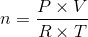 n = P XV RXT
