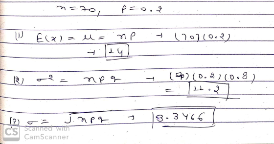 n=70, p=ood & 1 Eixl= . y 170710022 u = np tilky - 19 o2= npg () 10.2010 Ili9 R. 3466 on J.npg Scanned with Co CamScanner