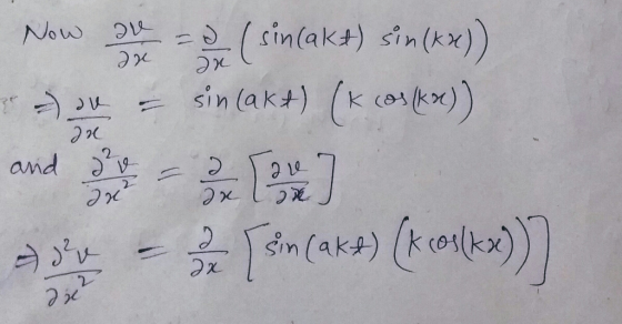 Now 2u (sincaks) sin(x)) sin lakt) (k co) 1 2 and 2