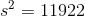 $2 = 11922
