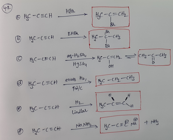 HBr @ HC-CECH - | H₂C-C=CH₂ ЯНВА 6 HC-CECH - HC- C- CH₂ soy IT ® re-ech 1101, 10 - Ceny @ AC-CECH or - 86-çam = (che e ci @ H