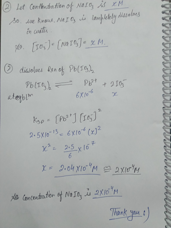 Let Contantbatien of NaIo, s M So. due knou. NaI o, lamkltely deselues in cuater oTo,a TJe xM. diasolues Rinof Pb(T) Pb2t Ph(