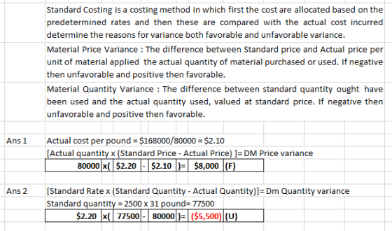 Standard Costing is a costing method in which first the cost are allocated based on the predetermined rates and then these ar