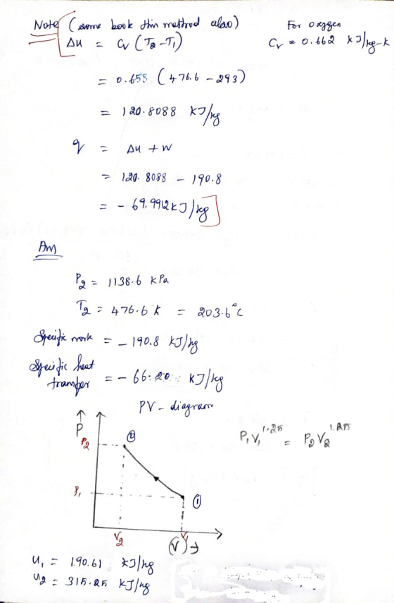 For oxygen Note Can some book this method aloo) Ди a CTR-T) G = 0.662 x lng-k = 0.655 ( 476.6–293) ) 20.8088 kg Autw 120.8088
