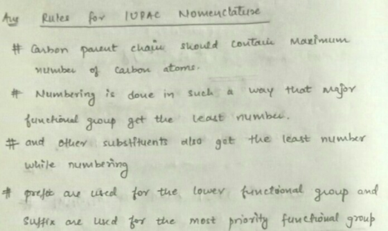 Aus Rules for TURAC Nomenclature # Carbon Parent chain should coutanie Marimum number of carbon atoms. # Numbering is done in