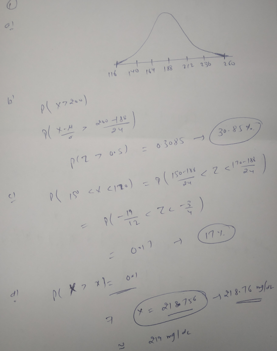 212 236 2ro 116 140 164 188 b ol X7 Rou) 200-488 ) 24 PlXoM - (30.85%) = 0.3085 p( 27o.s) <120 Pl is cx (120) = P(150-183 <2