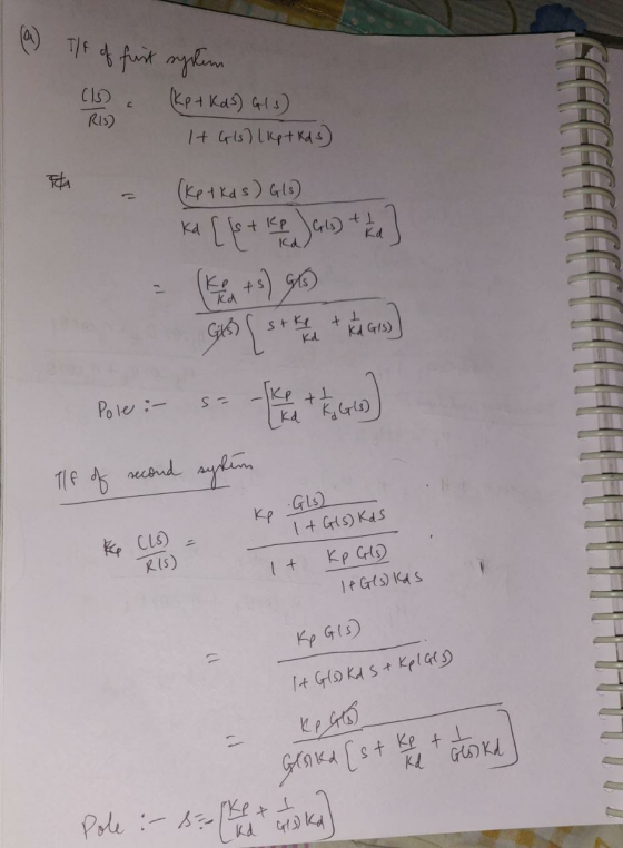 (a) 778 of furt system (1 RIS) (ke + Kas) Gls) It Gls) (Kotkas 1 + 1 stke (ket kas) Gls) ka [ {s + ke Jal) + 1/ (+ ) Gros es
