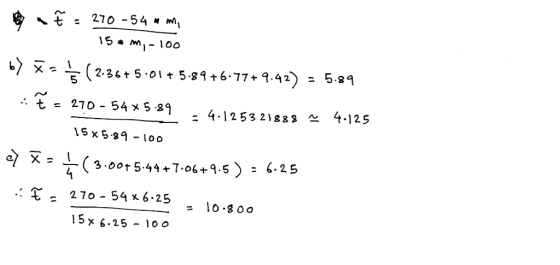 15. m,- 100 (2-36+ 5 01+ 5-89+6 77+ 9.42) 5 270 54 x 589 : 4-1253 21883 ^ 4-125 1S x5.89-100 3.00t 5.44 7-06+9.5) - 6-25 4 2